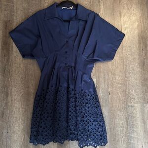 Navy Blue Dress by Exquise